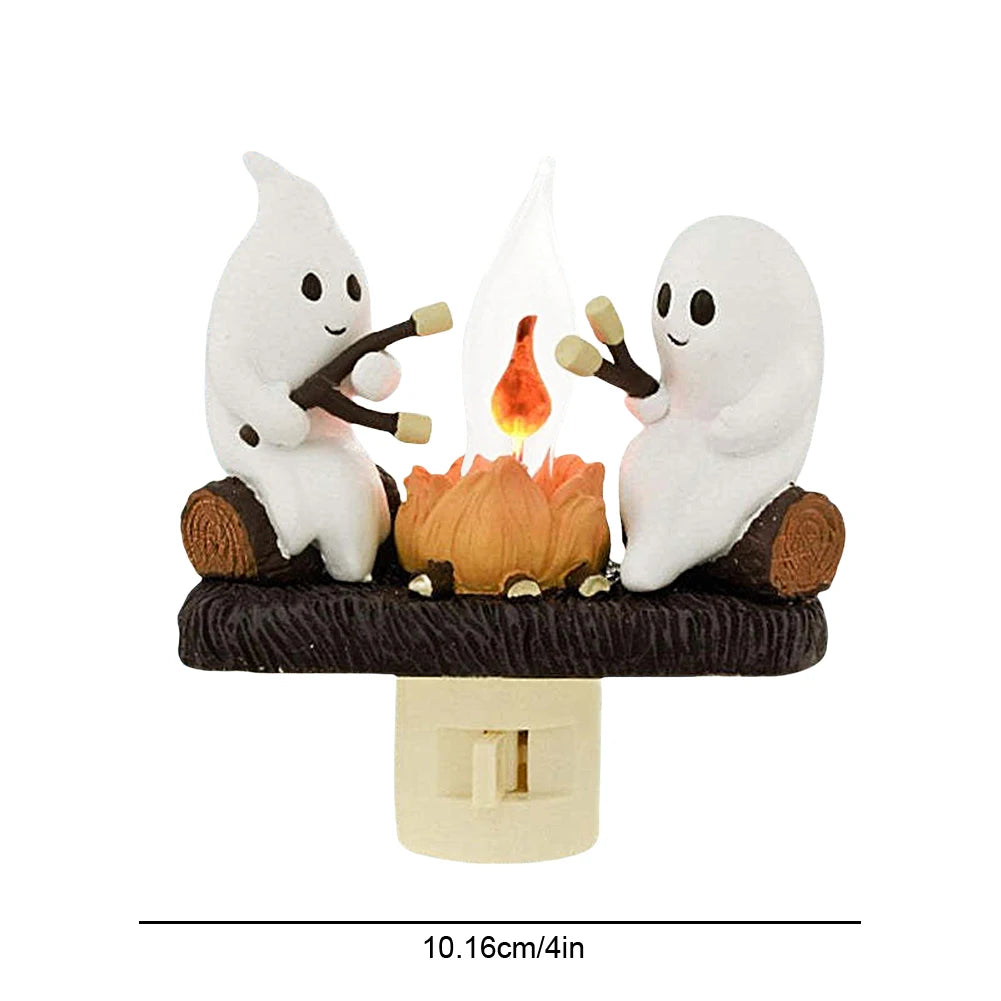 Ghost Campfire Flickering Night Light