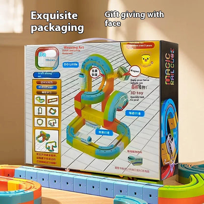 Magnetic Track Car Building Blocks