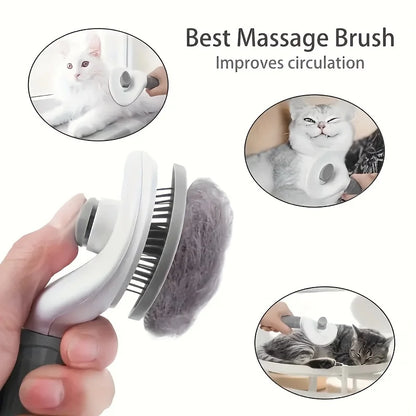 Dog and Cat Deshedding Brush for Long and Short Hair Pets