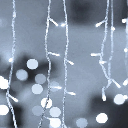 5m LED Icicle Curtain Lights – Outdoor Christmas Decorative String Lights