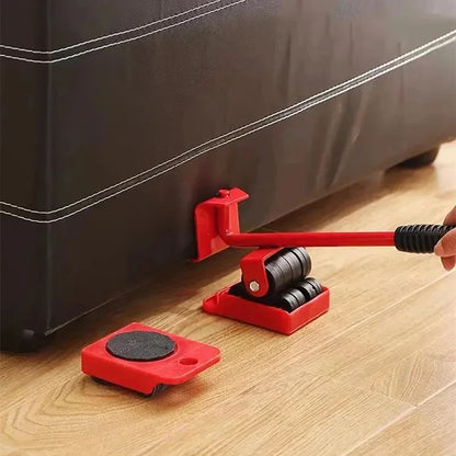 Multipurpose furniture mover tools with rollers and lifting system for easy shifting of heavy furniture at home or office.