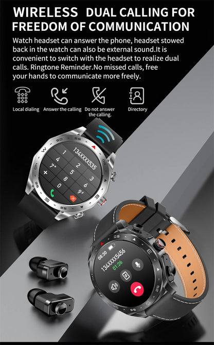 Smart Two-in-one Bluetooth Watch