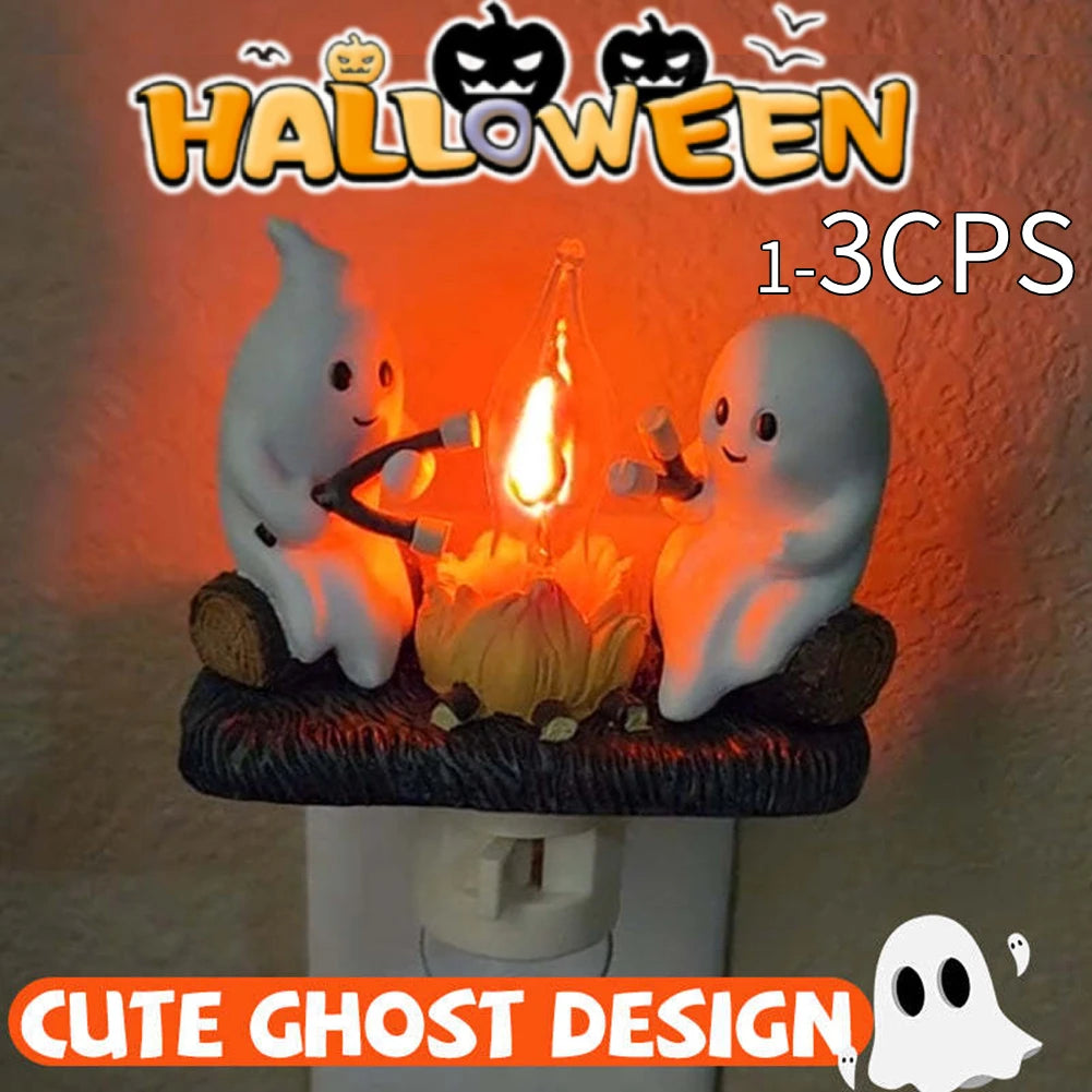 Ghost Campfire Flickering Night Light