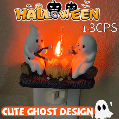 Ghost Campfire Flickering Night Light