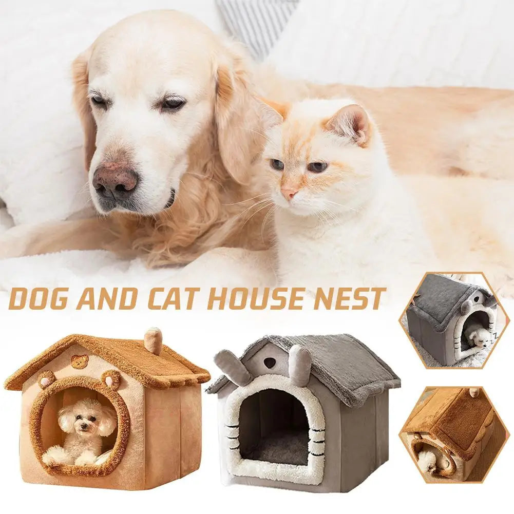Pet Warm House – Cozy Cat & Dog Bed for All Seasons - OneClickSmart