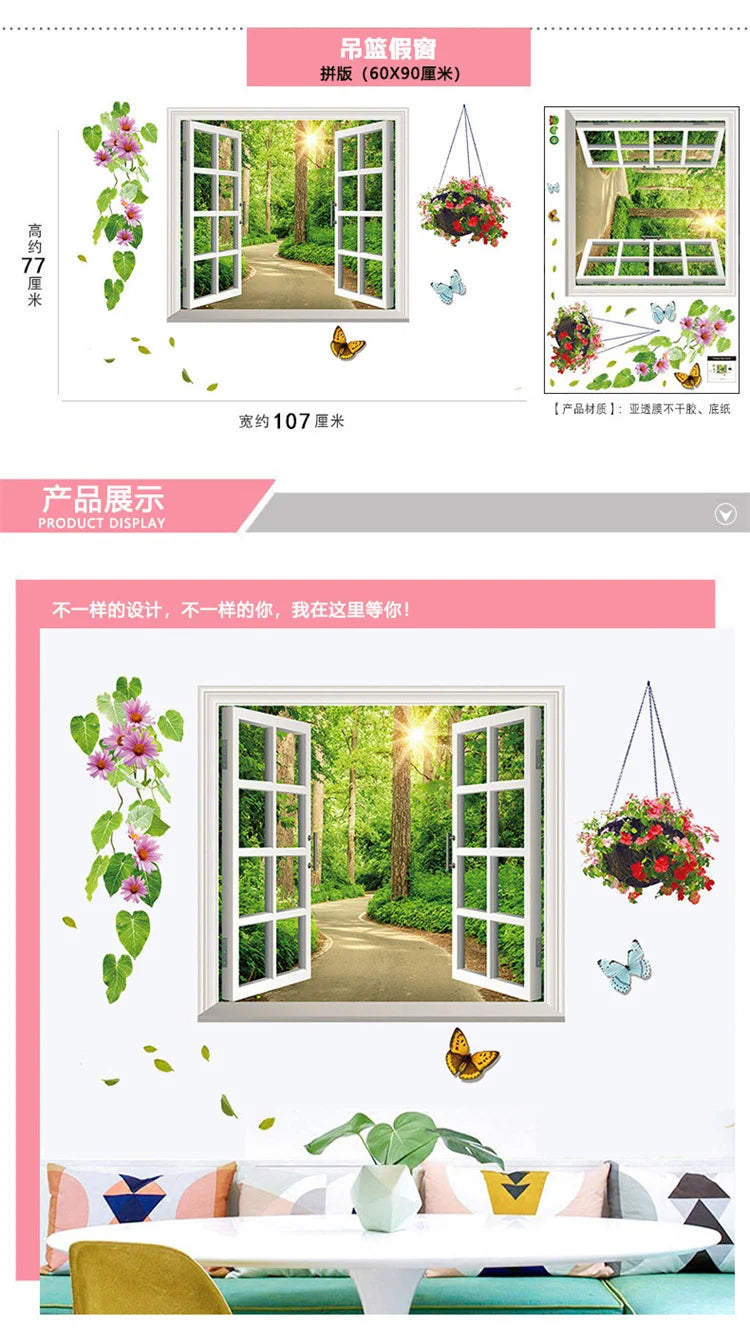 Purple Lavender Flower Butterfly Wall Stickers – Home Decor Decals