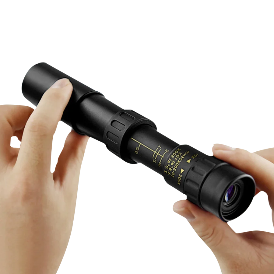 10-300x40 HD Zoom Monocular Telescope – Long Range High Power Prism Scope for Camping & Outdoor Adventures