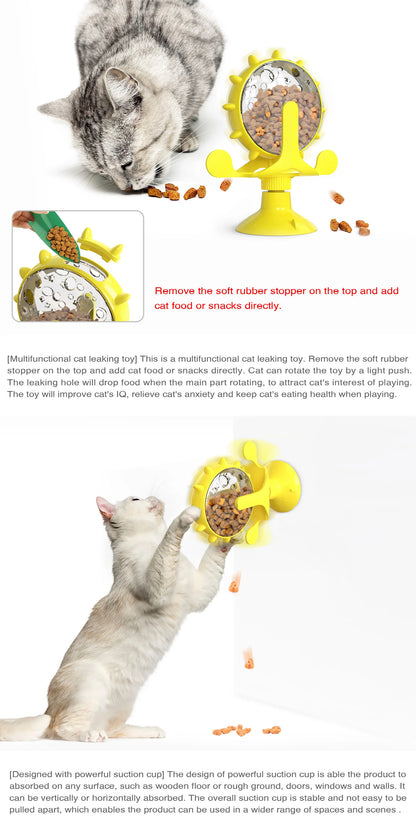 Cat Treat Wheel Interactive Puzzle Feeder