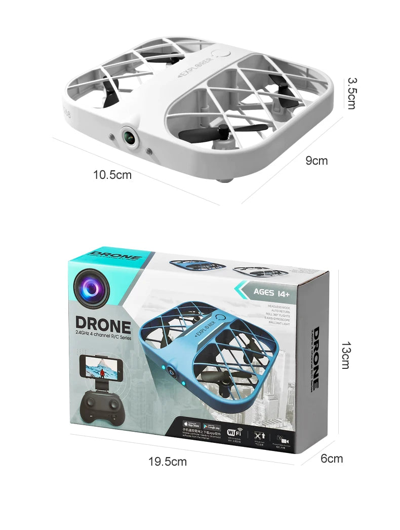 Remote Control Mini Drone with HD 4K