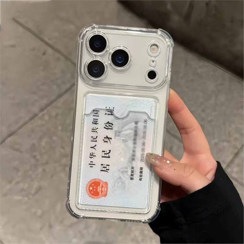Luxury Card Slot Phone Case for iPhone with Wallet Holder