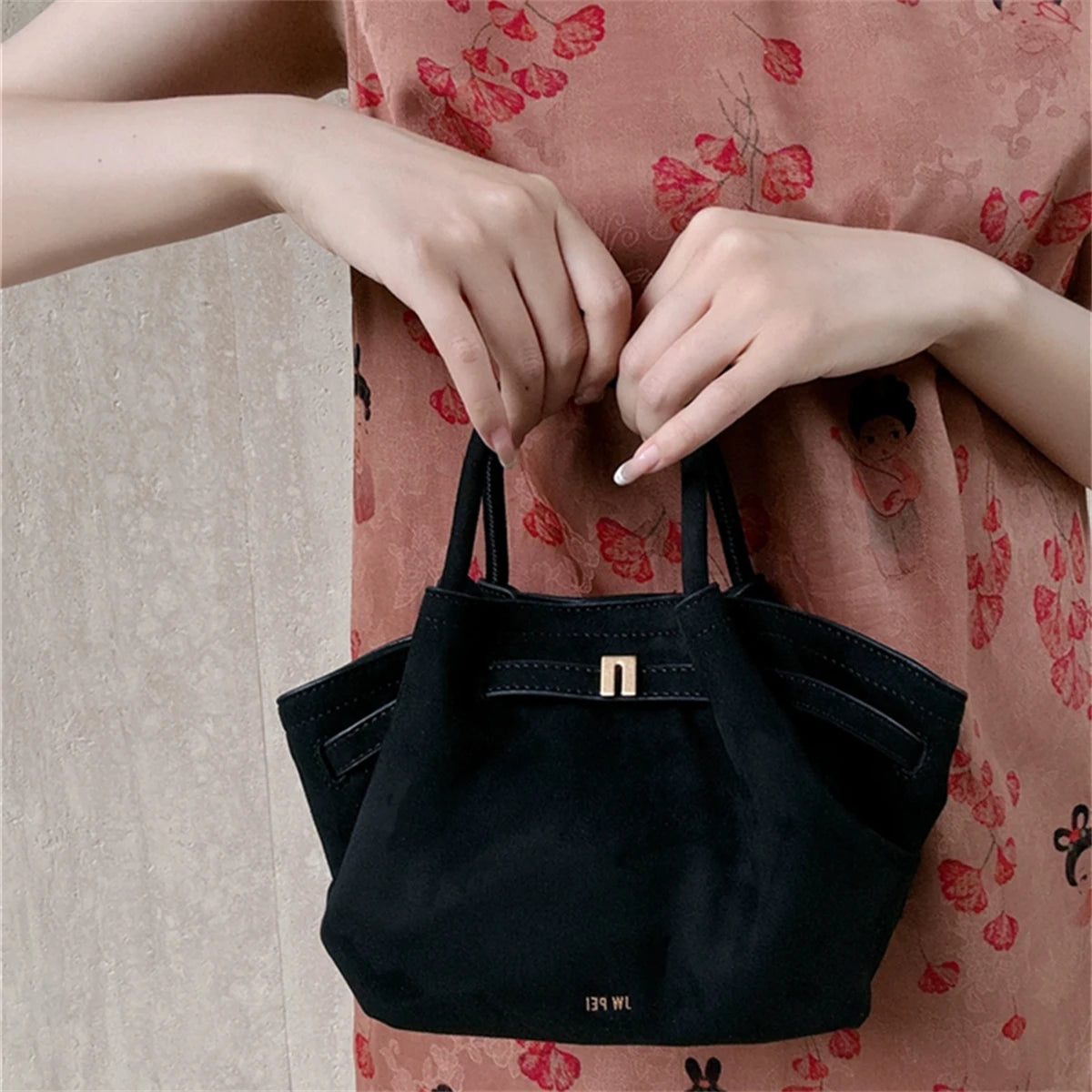 JW PEI Women’s Mini Canvas Crossbody Bag – Vegan Leather Dumpling Handbag - OneClickSmart