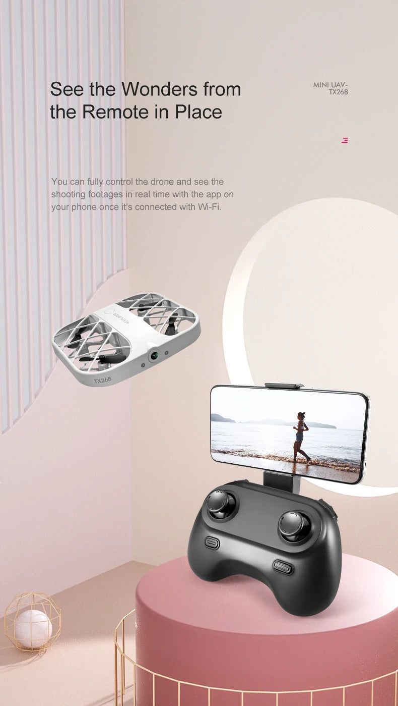 Remote Control Mini Drone with HD 4K
