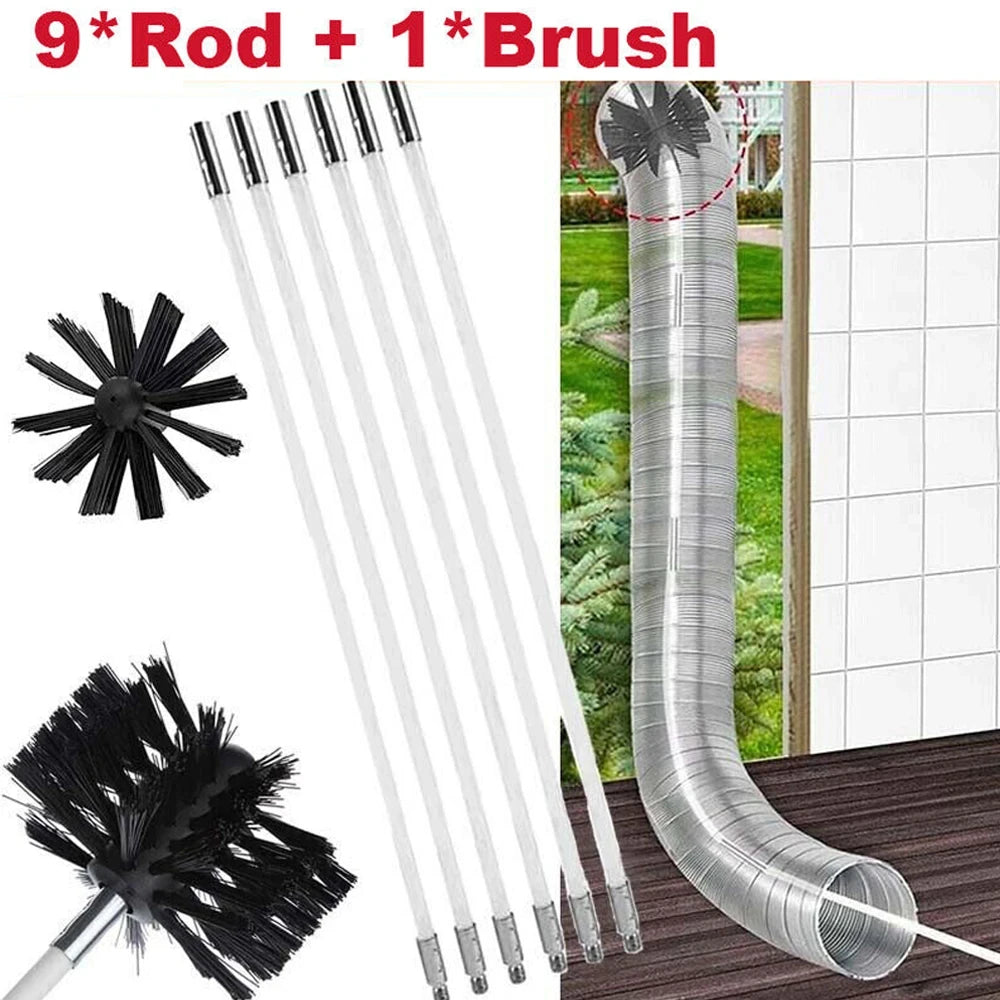 Chimney Cleaning Brush Kit