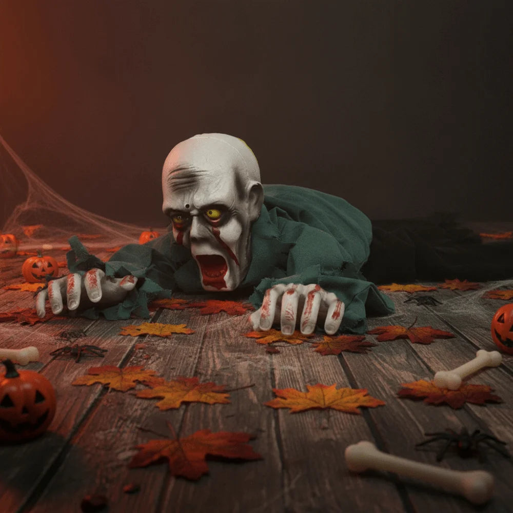 Realistic Crawling Zombie Ghost Halloween Decoration