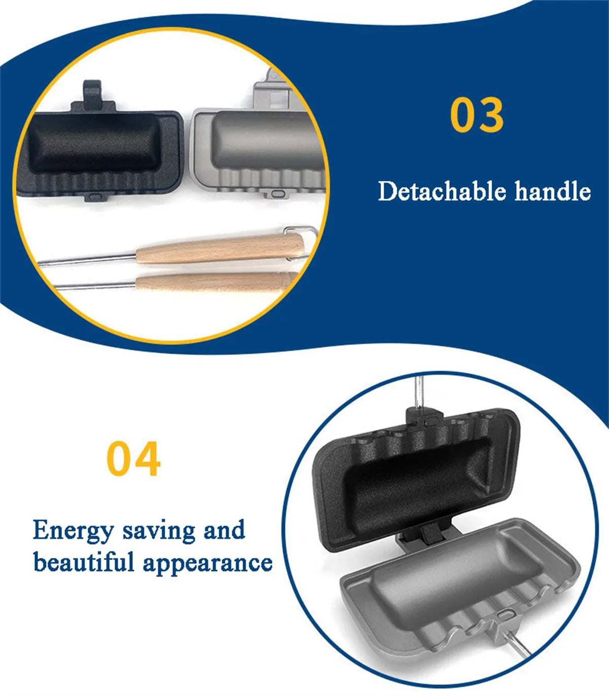 Double-Sided Sandwich Baking Pan