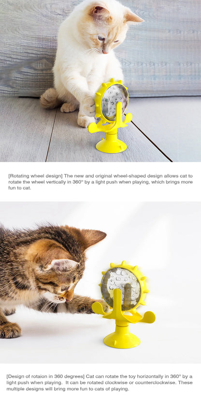 Cat Treat Wheel Interactive Puzzle Feeder