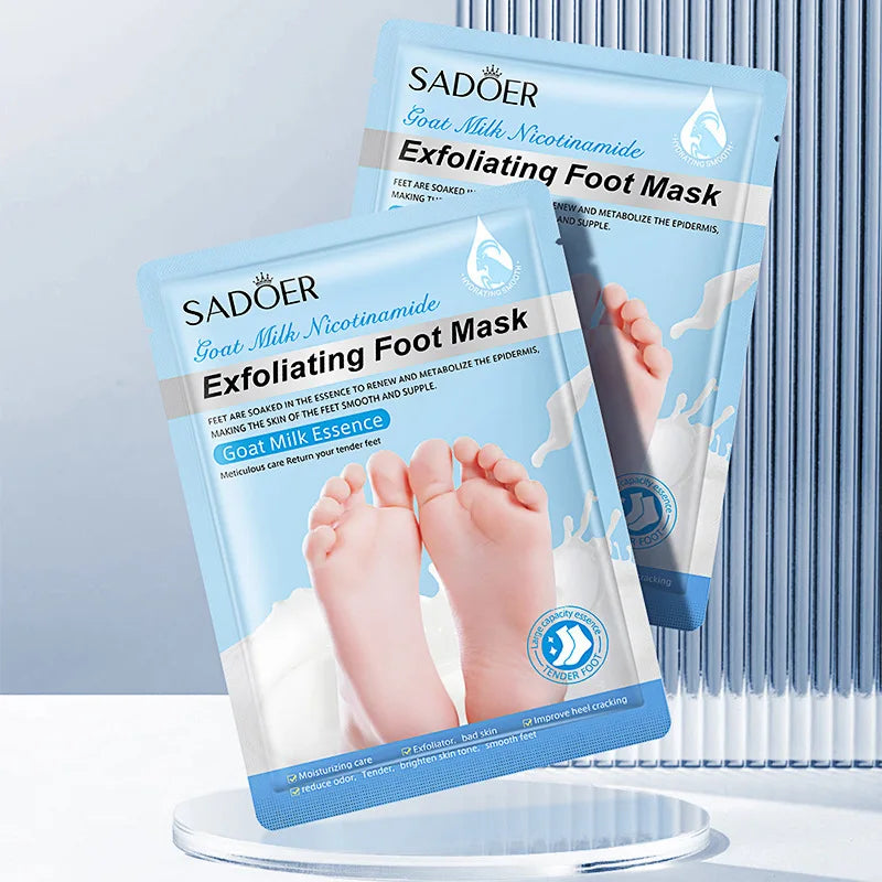SADOER Lavender Foot Peel Mask for Dry Feet & Cracked Heels