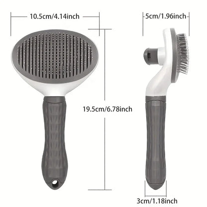 Pet Hair Removal Brush with One Click Cleaning Button