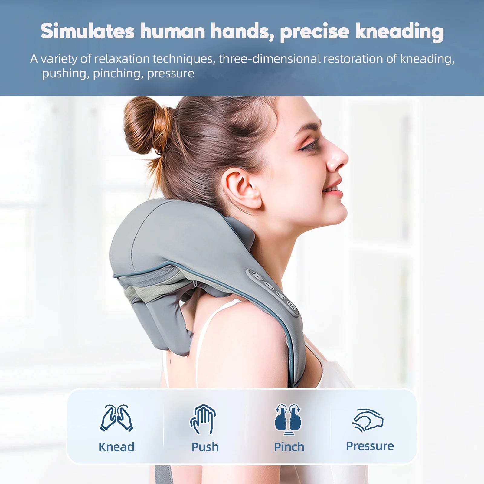 Cordless Neck Shoulder Massager for Everyday Comfort