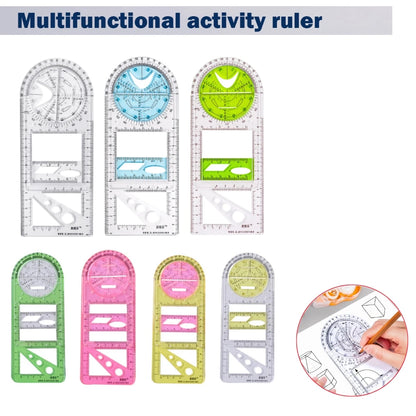 Rotatable Drawing Ruler for Geometry & Drafting