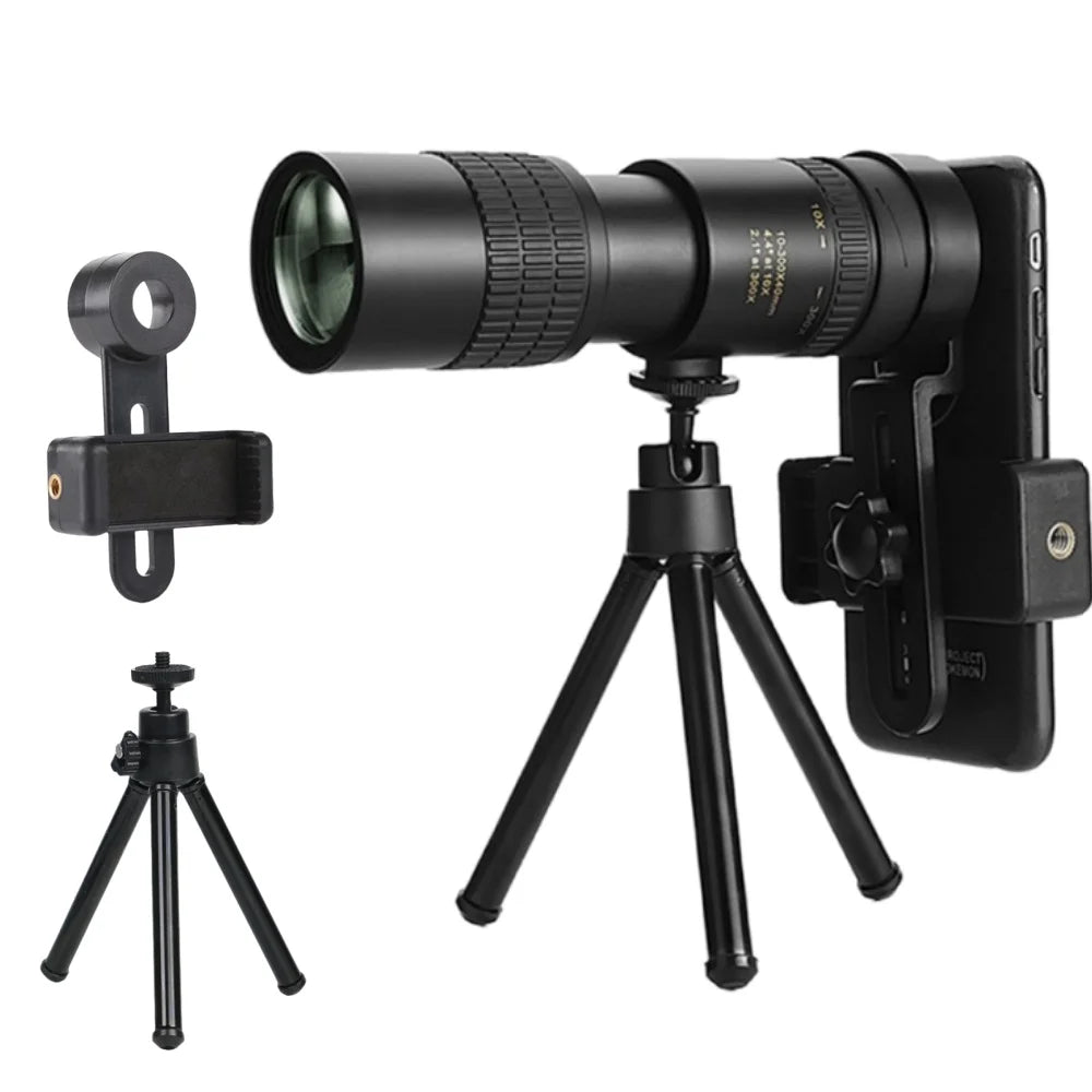 10–300X Zoom HD Monocular Telescope – Powerful Long Range