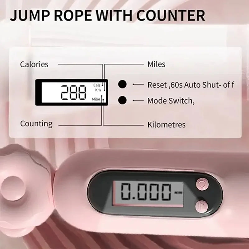 Electronic jump rope for home workouts