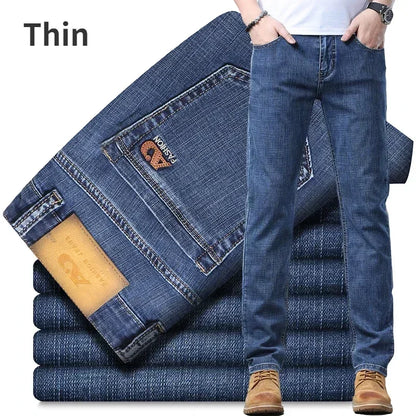 Men’s Slim Fit Luxury Jeans – Classic Style Denim Pants