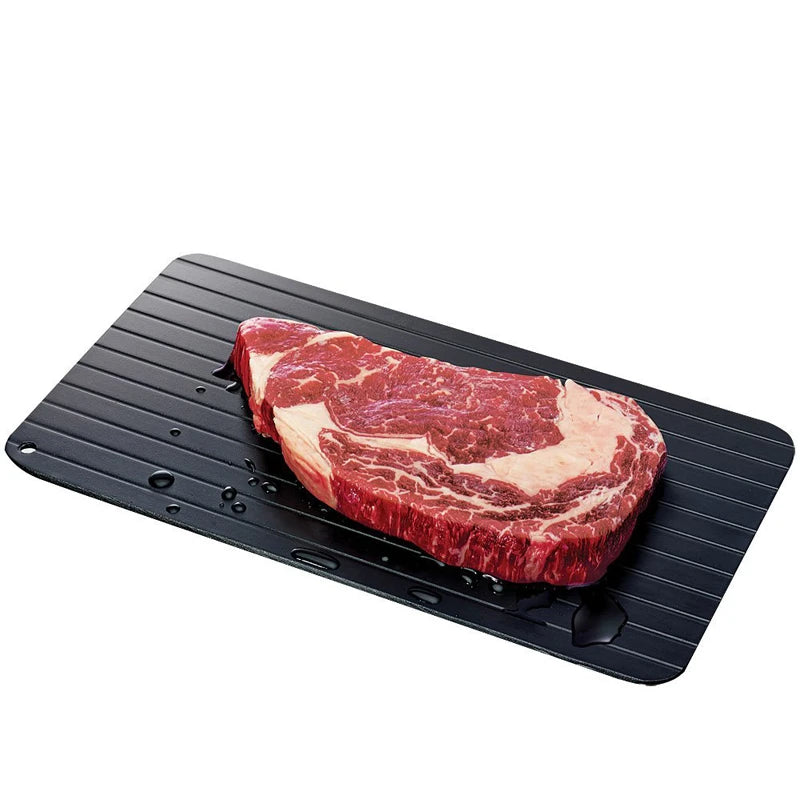Fast Defrosting Tray – Aluminum Alloy Quick Thaw Meat & Fish Plate