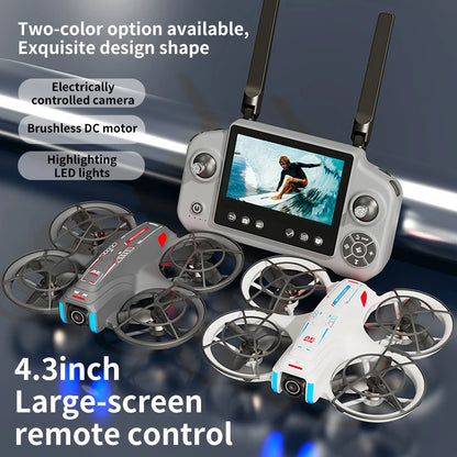 AE21 HD Dual Camera Mini Drone with 4.3" Screen Remote