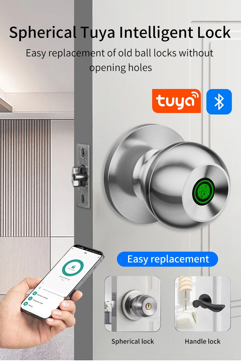 Fingerprint Smart Door Lock Handle