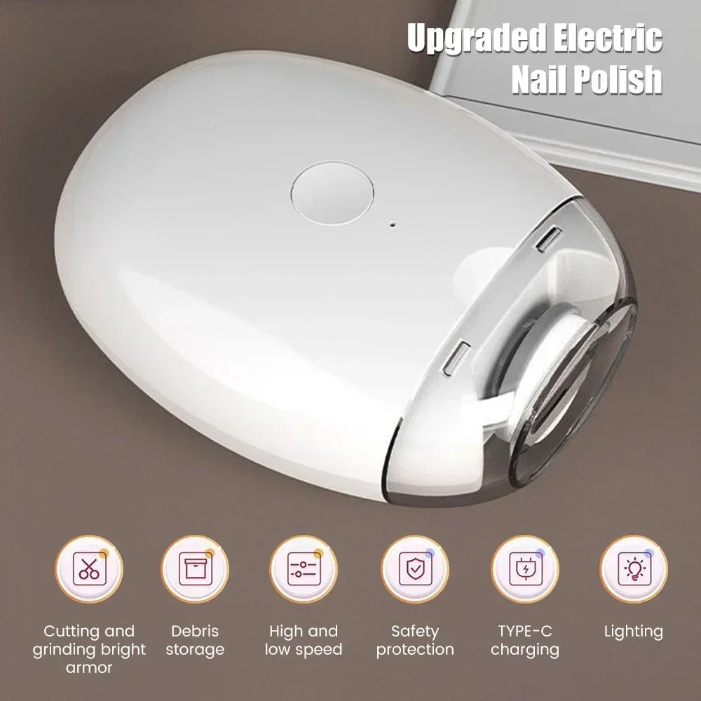 2-in-1 Mini Electric Nail Clipper & Polisher