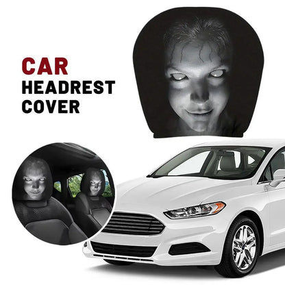 Universal Elastic Horror Car Headrest Covers