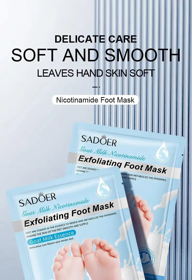 SADOER Lavender Foot Peel Mask for Dry Feet & Cracked Heels
