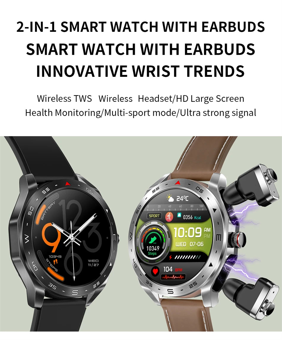 Smart Two-in-one Bluetooth Watch