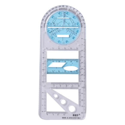Rotatable Drawing Ruler for Geometry & Drafting