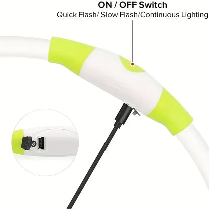 LED USB Rechargeable Dog Collar
