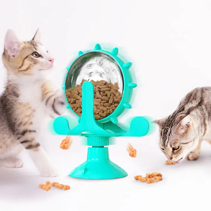 Cat Treat Wheel Interactive Puzzle Feeder