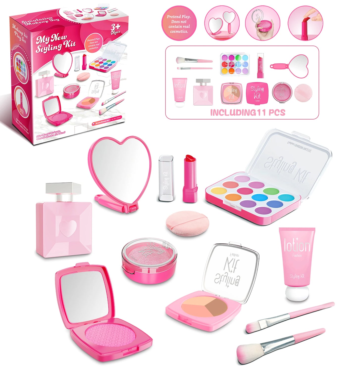 Kids Play Makeup Set – Simulated Cosmetic Toys for Girls