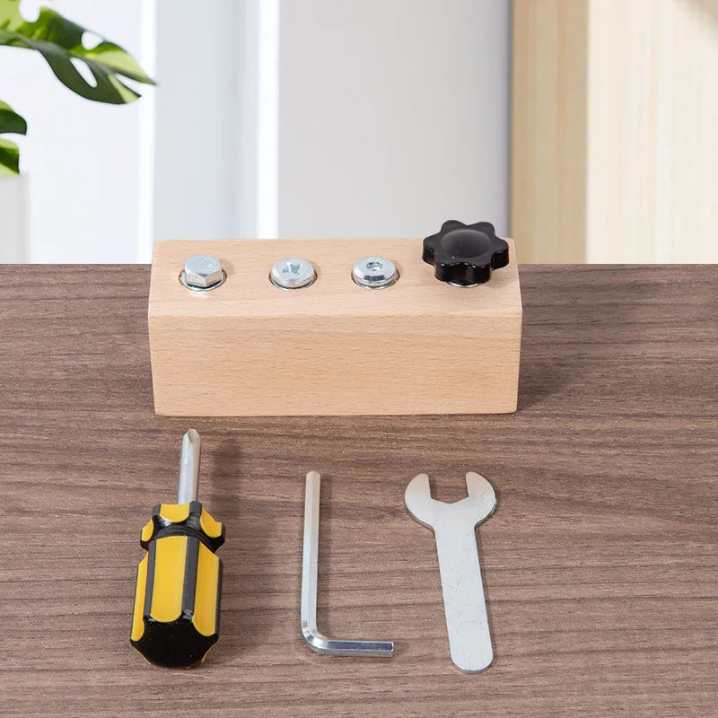 Kids Wooden Screw & Nut Toy