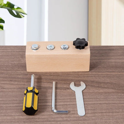 Kids Wooden Screw & Nut Toy