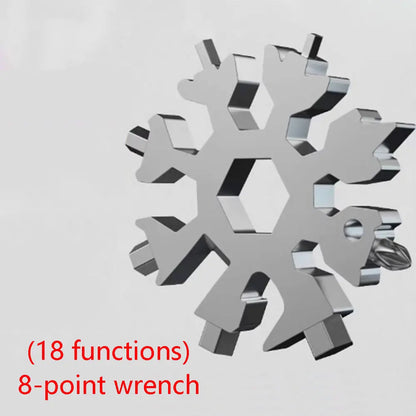 18-in-1 Snowflake Multitool Stainless Steel Wrench