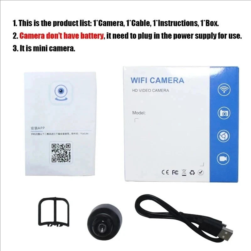 Mini WiFi Security Camera X5 – 1080P Night Vision & Motion Detection - OneClickSmart