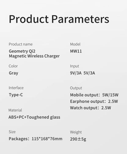 3 in 1 Magnetic Wireless Fast Charger
