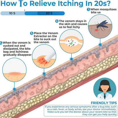 Suction Bug Bite & Bee Poison Remover Tool