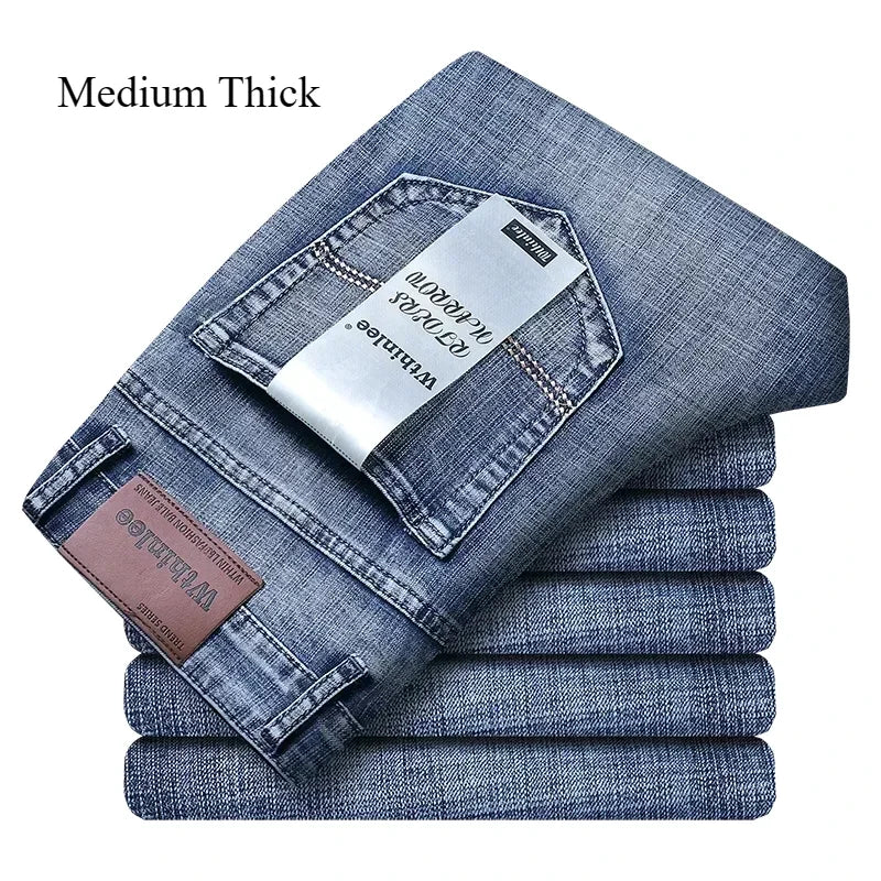 Men’s Slim Fit Luxury Jeans – Classic Style Denim Pants