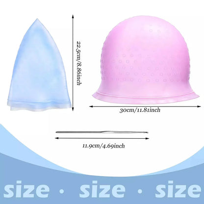 Reusable hair coloring highlighting cap
