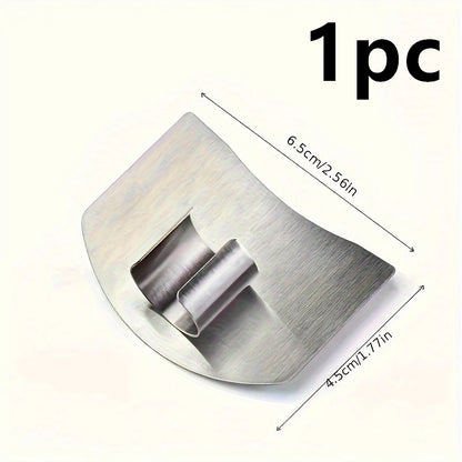 Stainless Steel Finger Guard for Safe Vegetable Slicing
