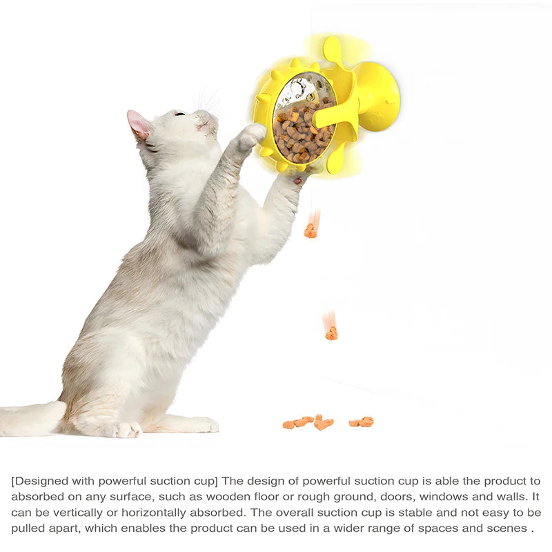 Cat Treat Wheel Interactive Puzzle Feeder