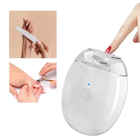 2-in-1 Mini Electric Nail Clipper and Polisher for Grooming