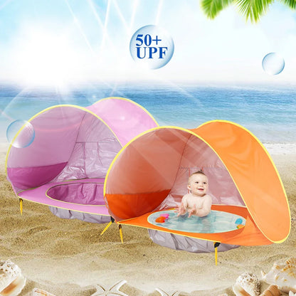 Baby Beach Tent with Pool UPF 50+ for Outdoor Use